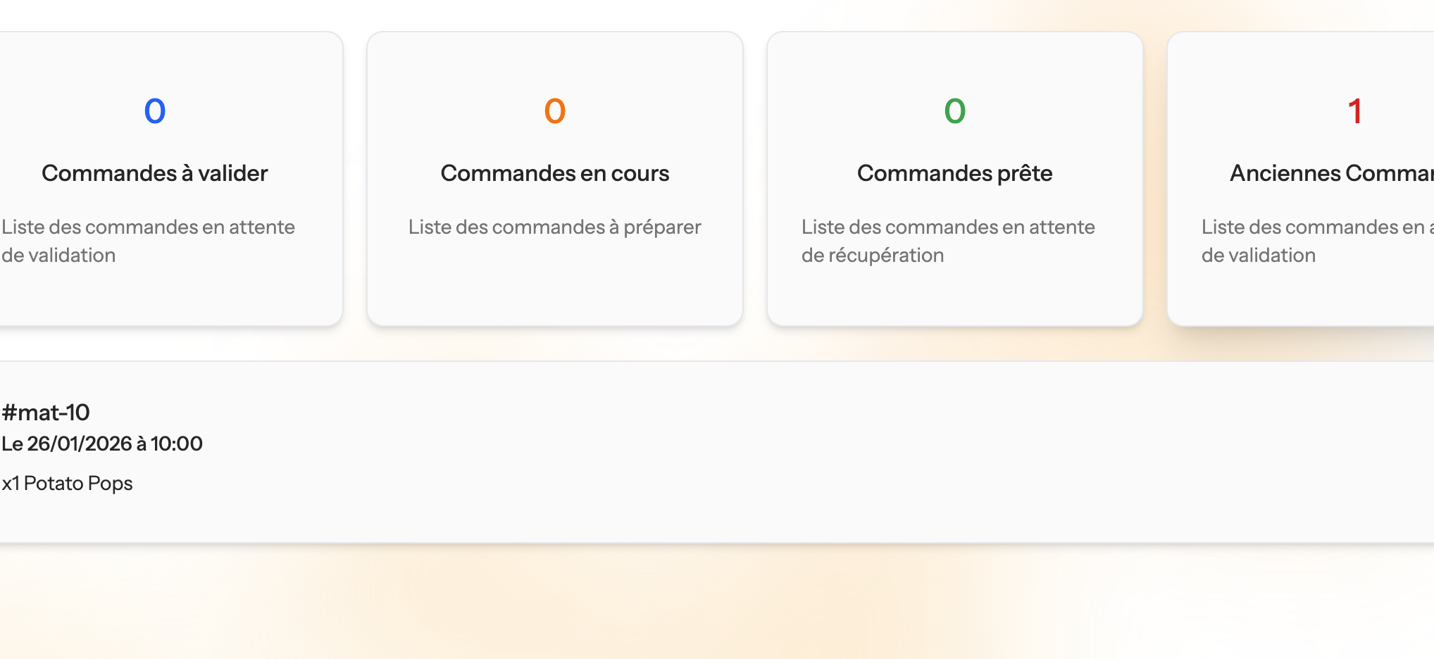 Order management preview